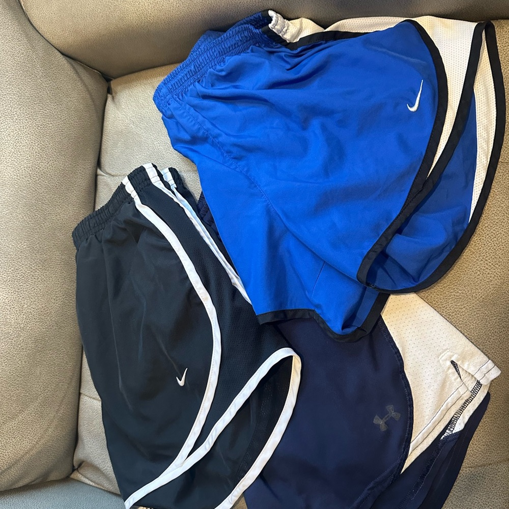 Nike Kids Royal Blue and Black Athletic Shorts Set